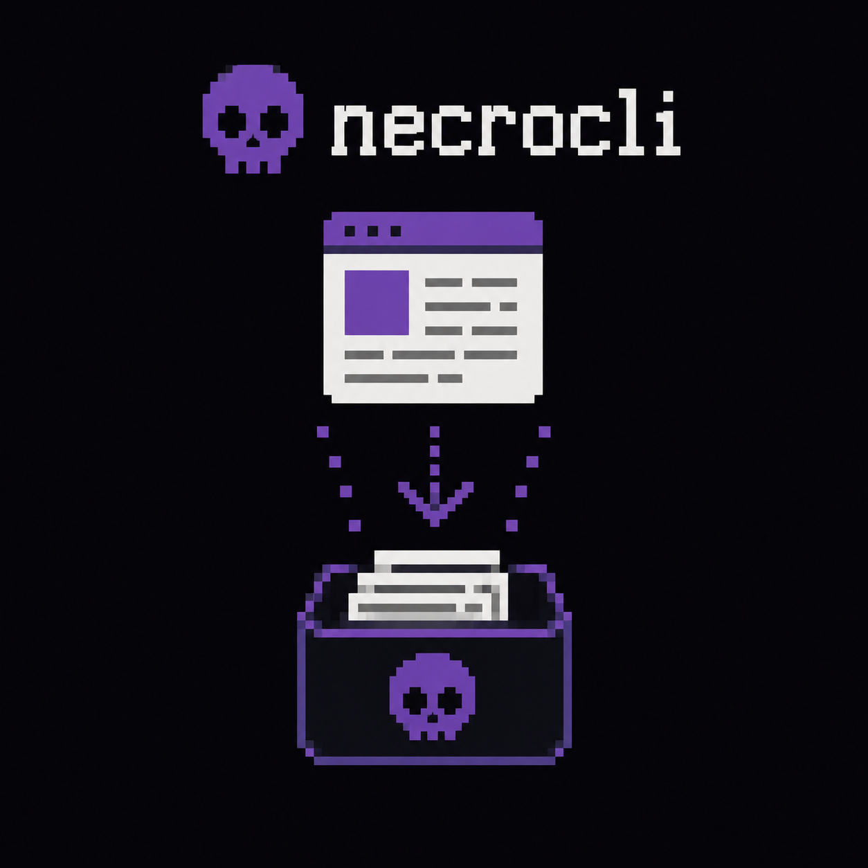 NecroBlog CLI transforme une page archivée en fichier Markdown